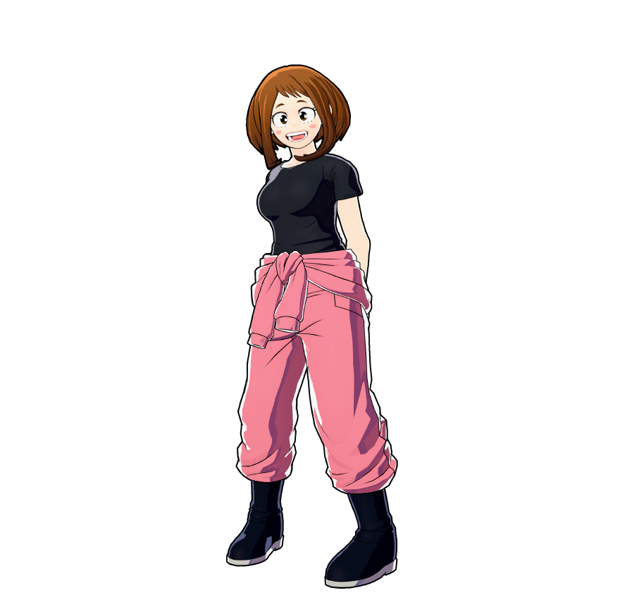 Ochaco Uraraka's volunteer activities outfit. Cleaning is fun when everyone helps out!