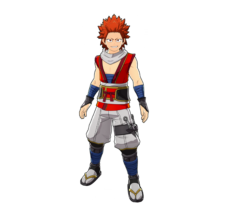 A unique shinobi outfit made for Kirishima. But sneaking around? Not really his style.