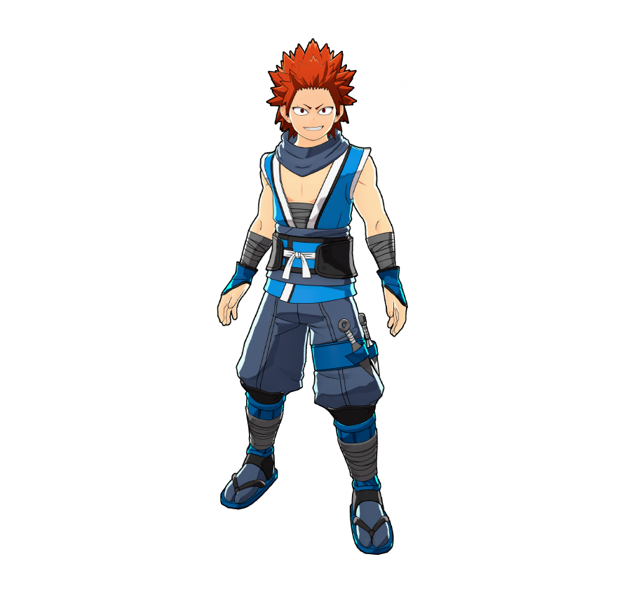 A unique shinobi outfit made for Kirishima. But sneaking around? Not really his style.