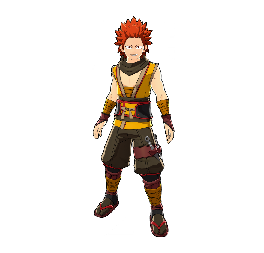 A unique shinobi outfit made for Kirishima. But sneaking around? Not really his style.