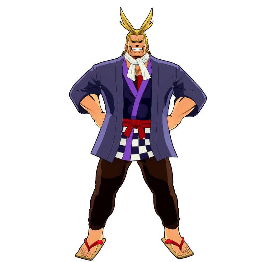 All Might's festival outfit.
Protecting the peace, even at a summer festival.