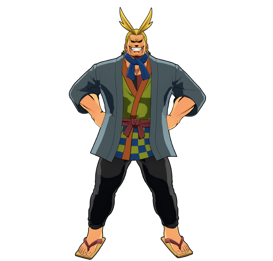 All Might's festival outfit.
Protecting the peace, even at a summer festival.