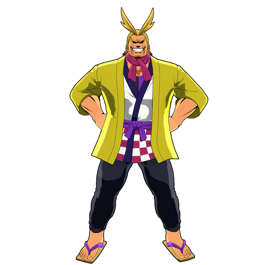 All Might's festival outfit.
Protecting the peace, even at a summer festival.