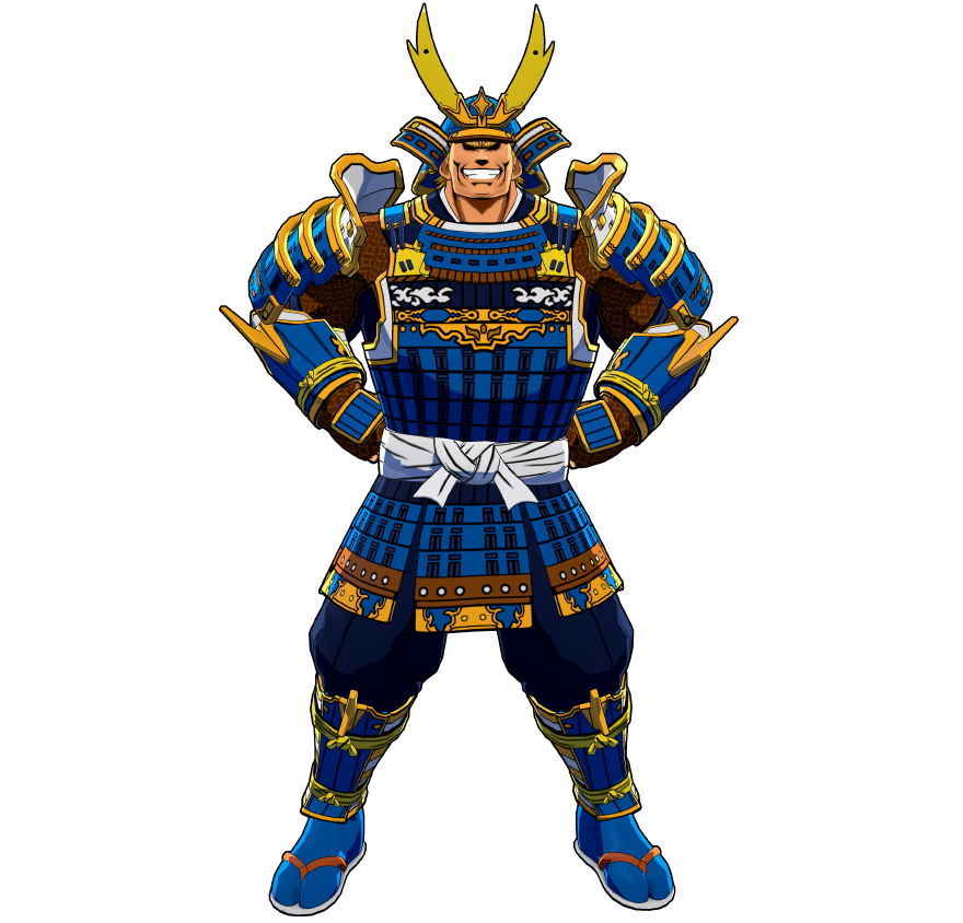 Special armor newly crafted for All Might. Unmovable, not unlike a mountain.
