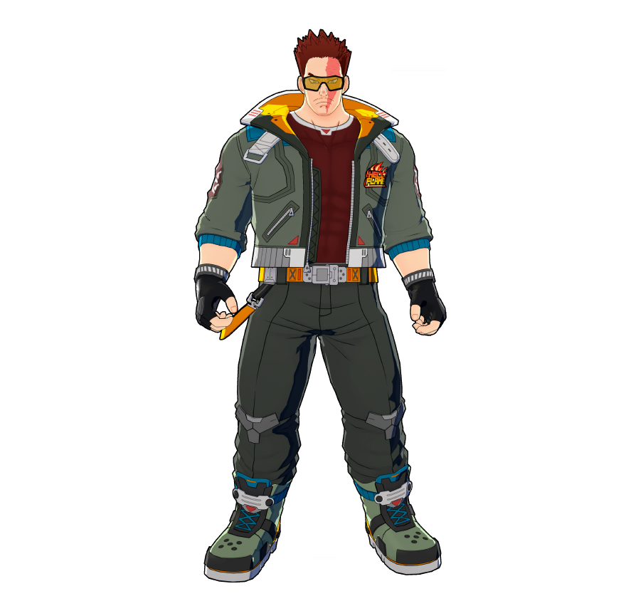 A cutting-edge costume designed with a hero concept from the near future. Heat-resistant and breathable. Perfect for intense action!