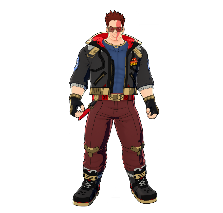 A cutting-edge costume designed with a hero concept from the near future. Heat-resistant and breathable. Perfect for intense action!