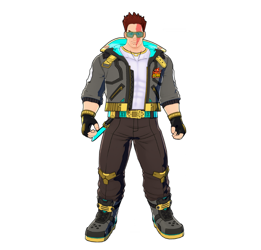 A cutting-edge costume designed with a hero concept from the near future. Heat-resistant and breathable. Perfect for intense action!