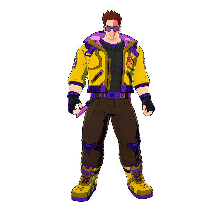 A cutting-edge costume designed with a hero concept from the near future. Heat-resistant and breathable. Perfect for intense action!