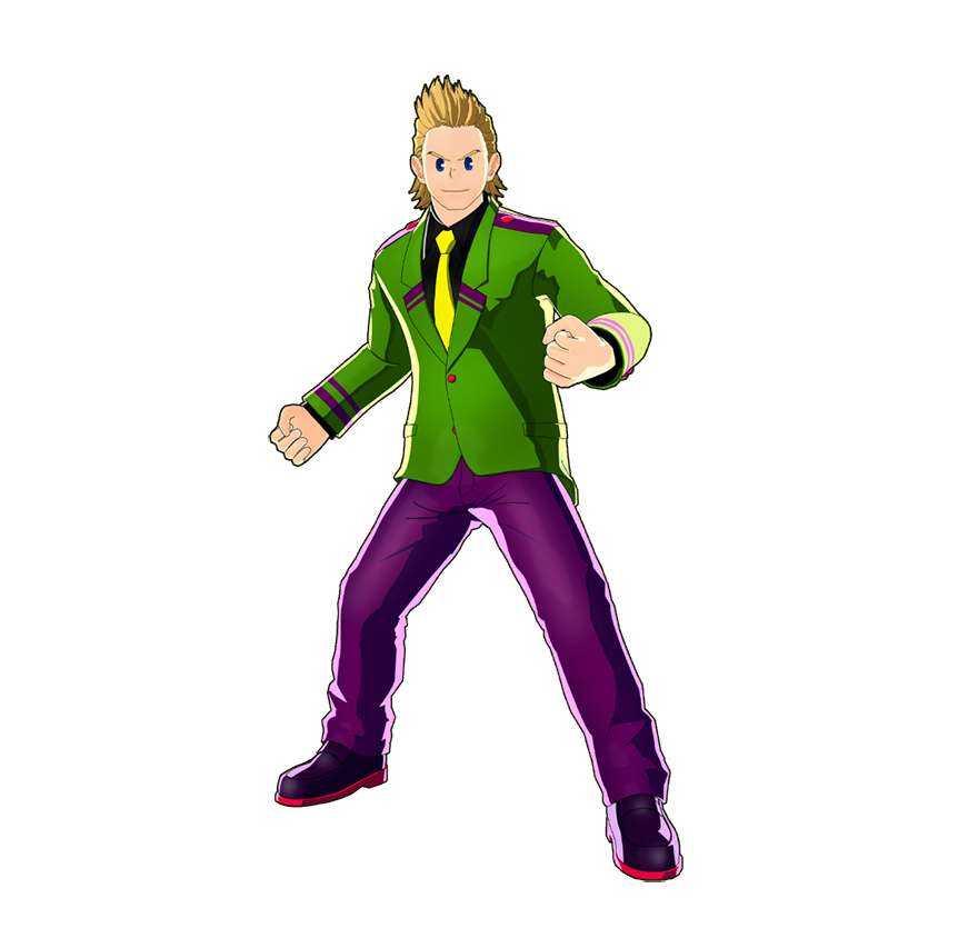 Mirio Togata's U.A. High School winter uniform. Since it's not specially made for his Quirk, he needs to be careful to avoid losing his clothes.