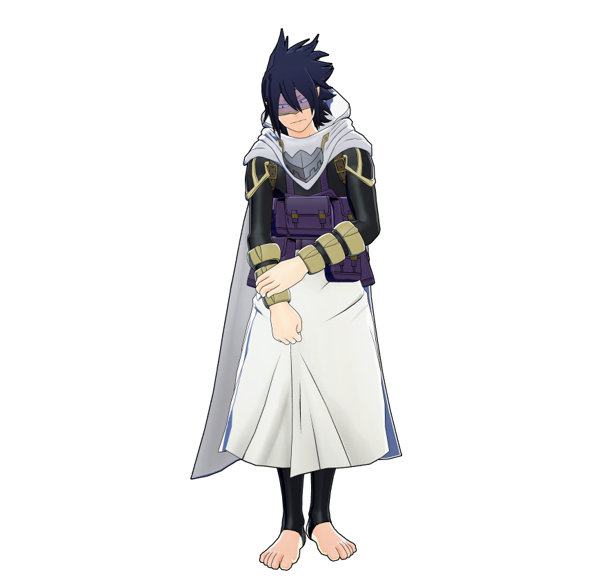 Tamaki Amajiki's hero costume.
Snacks at the ready to fuel his Quirk mid-battle!