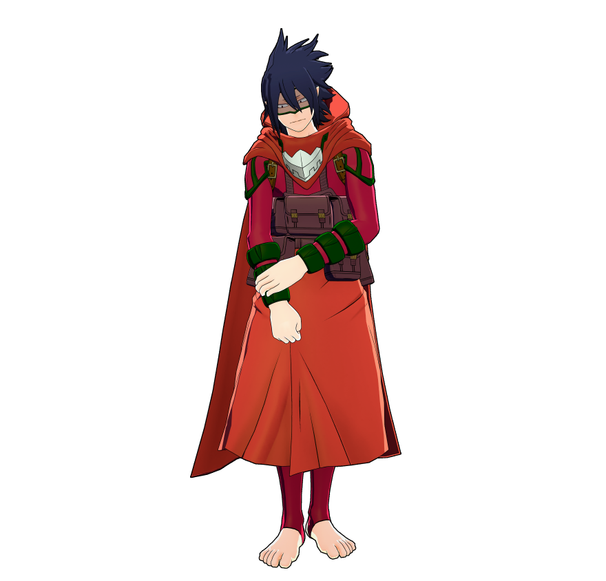 Tamaki Amajiki's hero costume.
Snacks at the ready to fuel his Quirk mid-battle!