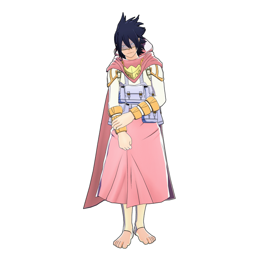 Tamaki Amajiki's hero costume.
Snacks at the ready to fuel his Quirk mid-battle!