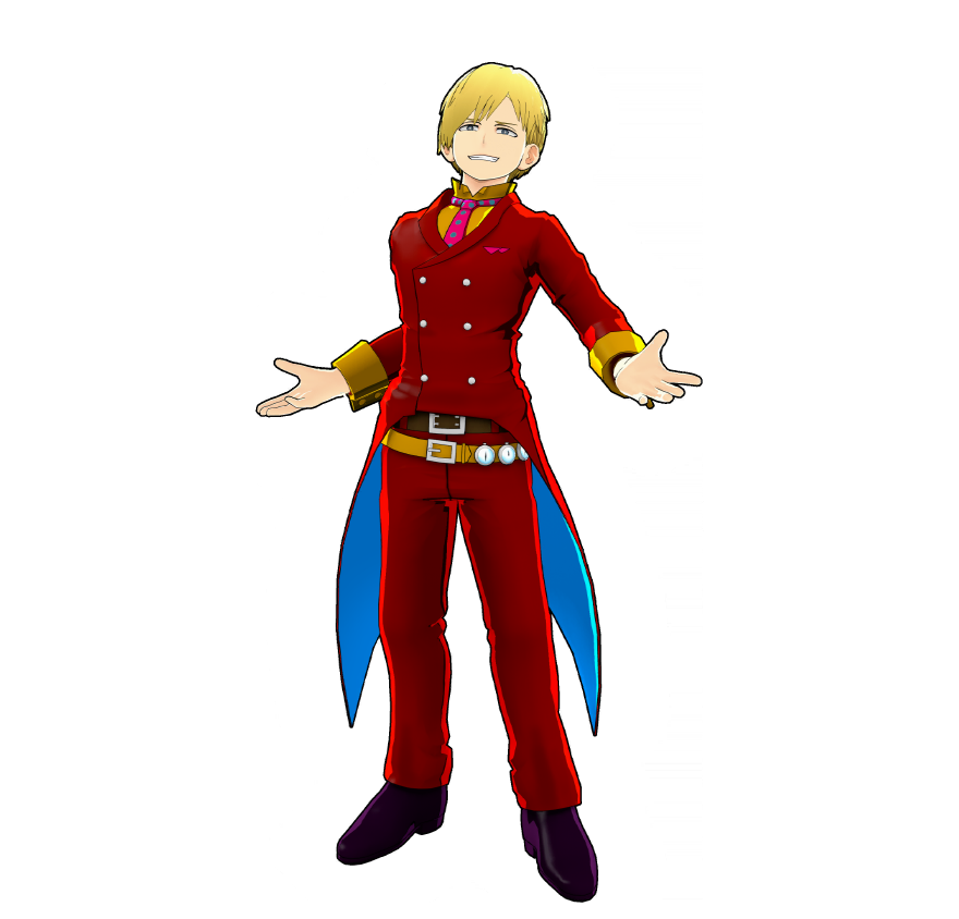 Neito Monoma's hero costume. He wears a timer on his belt to to keep track of copied Quirk durations.