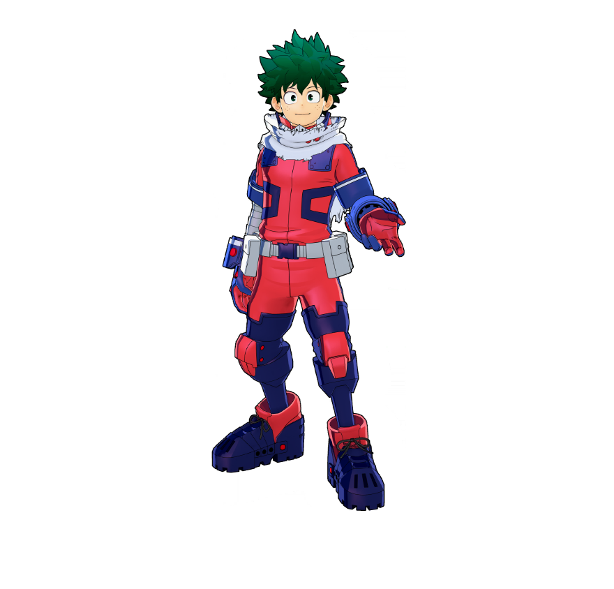 Izuku Midoriya OFA Hero Costume.
The ultimate outfit, built to support multiple Quirks.