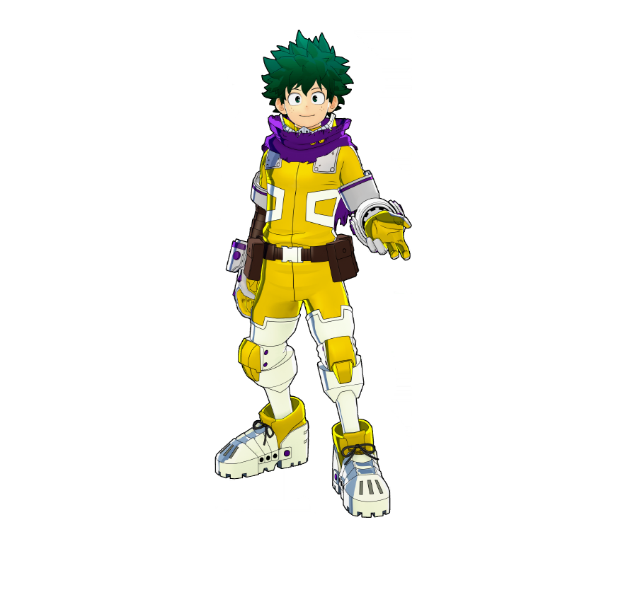 Izuku Midoriya OFA Hero Costume.
The ultimate outfit, built to support multiple Quirks.