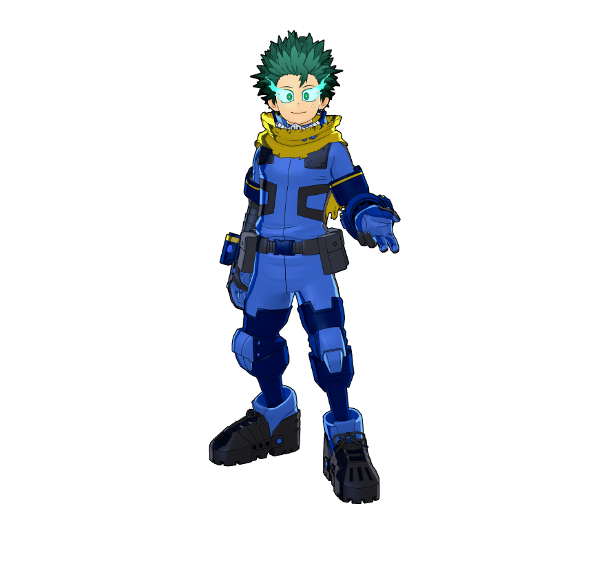 Izuku Midoriya OFA Final Battle Outfit.
He masters his anger toward the villains and leads with ideals. That's what makes a true hero!