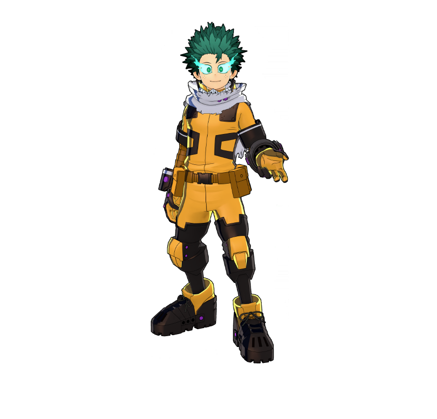 Izuku Midoriya OFA Final Battle Outfit.
He masters his anger toward the villains and leads with ideals. That's what makes a true hero!