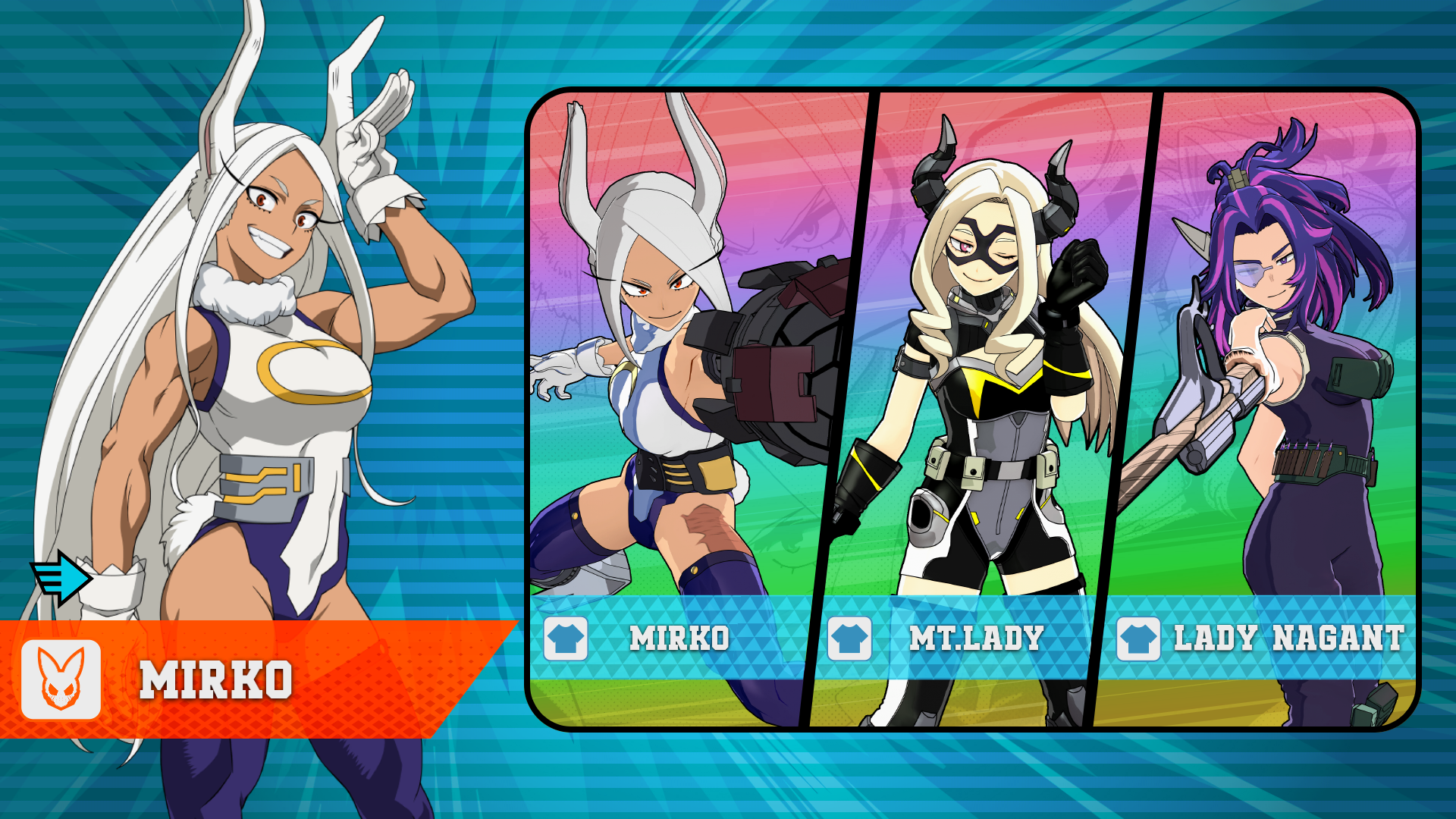 Character Roll: Original (S17) Mirko Underway!